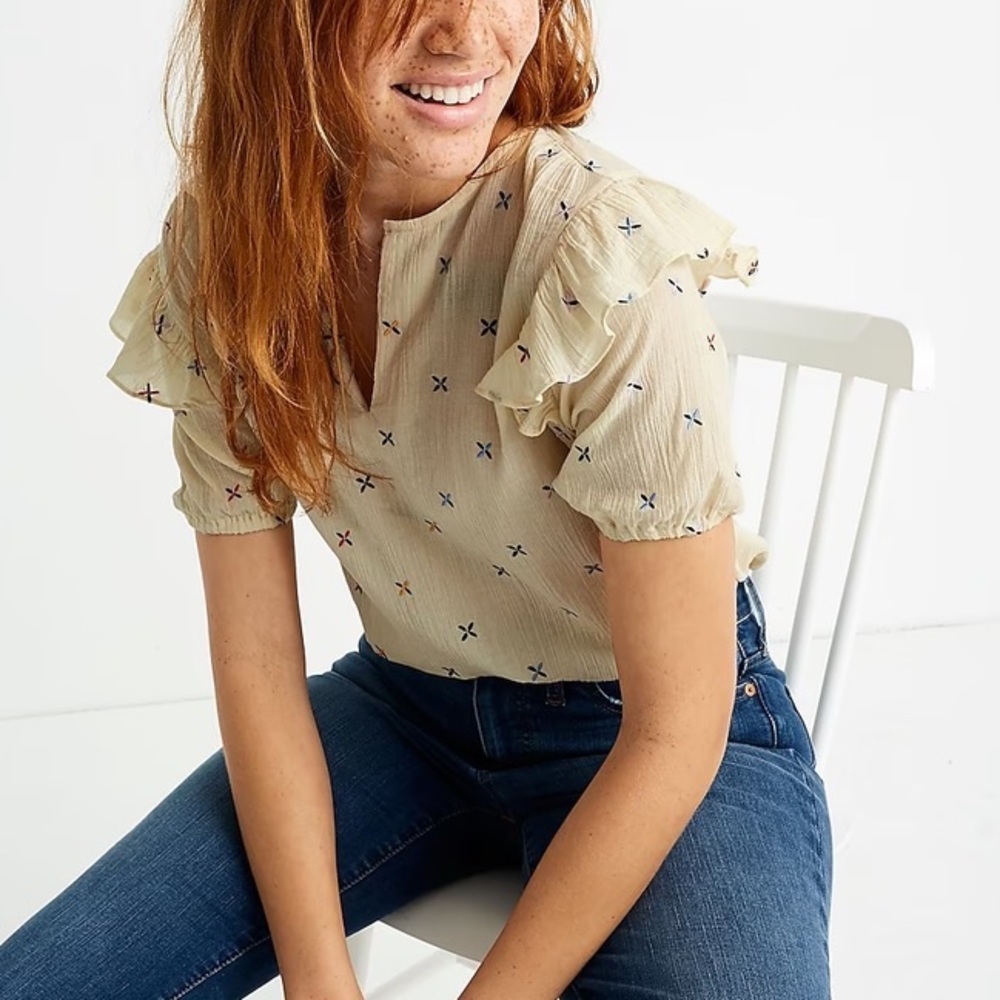 Madewell Embroidered Gazebo Top
